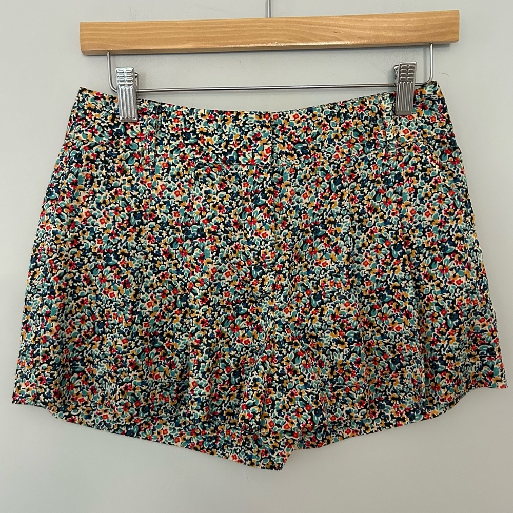 CoreyLynnCalter Anthropologie Ditsy Floral Silk Blend Shorts